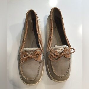 Sperry Top-Sider Gray/Silvef Sparkle Angelfish Boat Shoe size 11